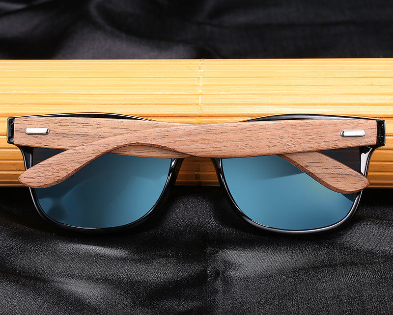 Bamboo Leg Polarized men Classic Square Fashion Retro Sunglasses XY318