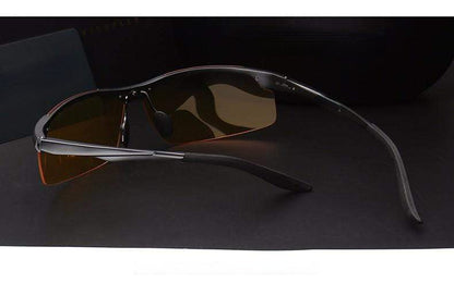2020 Aluminum Magnesium Men Sunglasses Polarized Sports Driving Night Vision Goggles Sunglass Fishing UV400 Rimless Sun Glasses