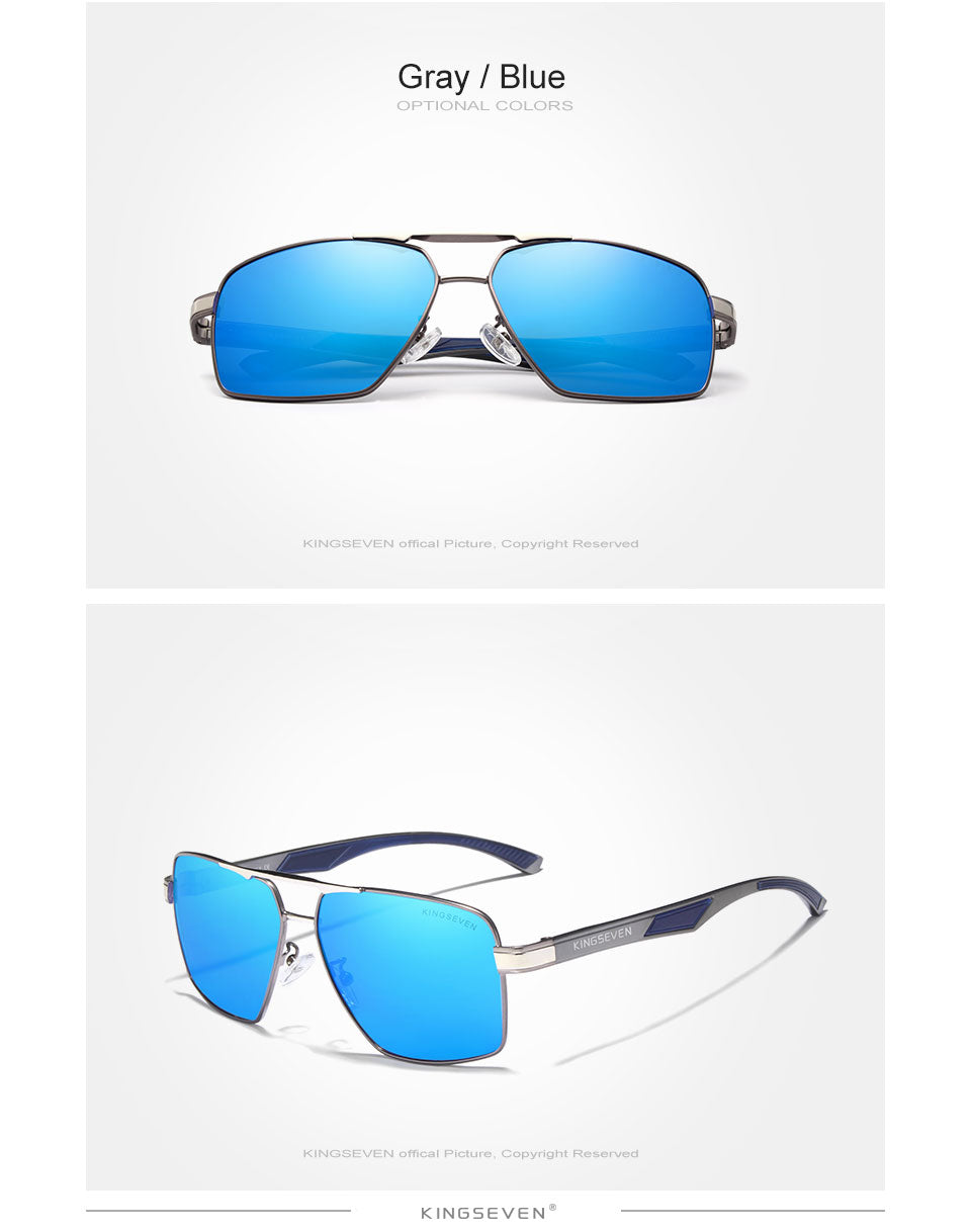 Men's Sunglasses Polarized Lens Brand Design Temples Sun glasses