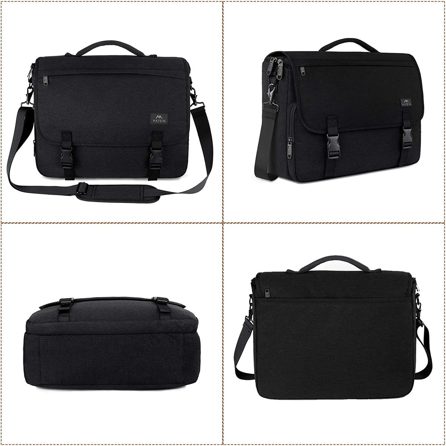 15.6 Men's Padded Laptop Compartment Messenger Bag