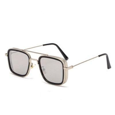 Men's Vintage Steampunk Retro Metal Square Sunglasses