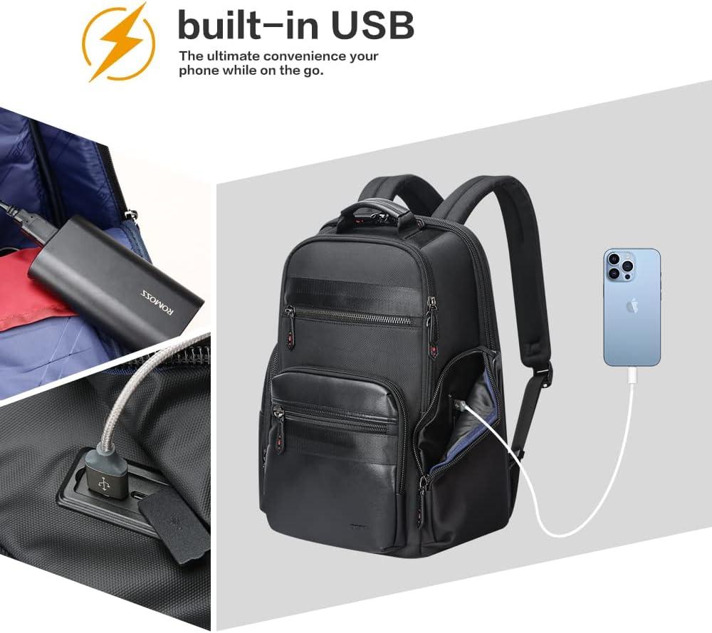 17 Men's Business Travel Laptop Backpack